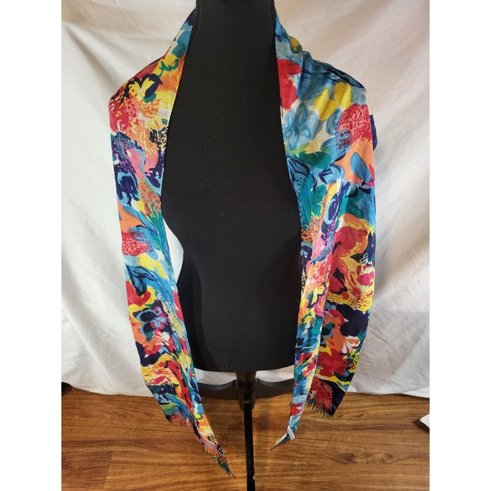 Vintage Compagnie Internationale Express Silk Floral Scarf‎